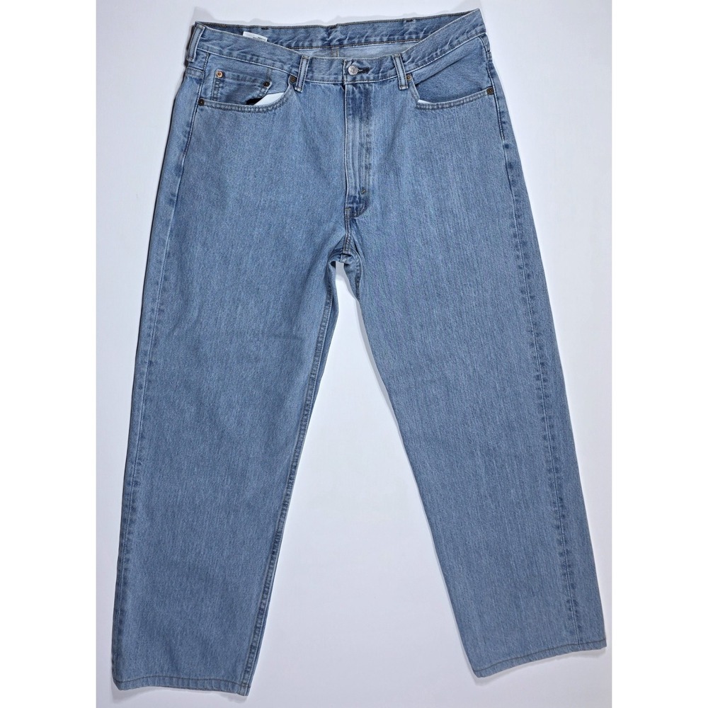 Levis 550 Relaxed Fit Tapered Leg Jeans Light Wash Denim Mens W38 L34
